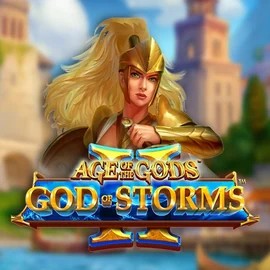 Try Age Of The Gods: God Of Storms 2 slot by Playtech on shakebett.com – logo image