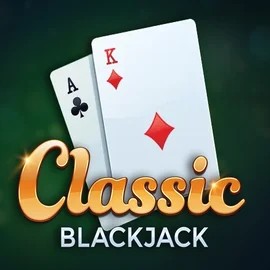 Classic Blackjack slot visual from Red Tiger Gaming available on shakebett.com
