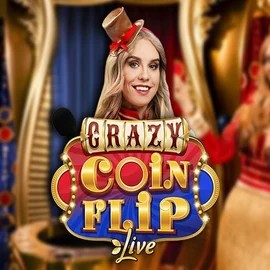 Crazy Coin Flip game by Evolution – logo hosted on ShakeBet Casino