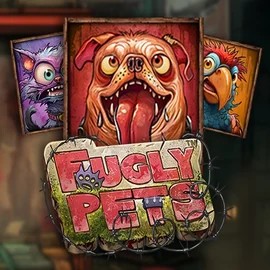 Official Slots logo: Fugly Pets by Stakelogic at ShakeBet Casino