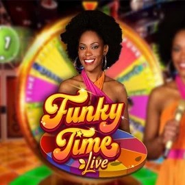 Funky Time slot logo by Evolution at ShakeBet Casino