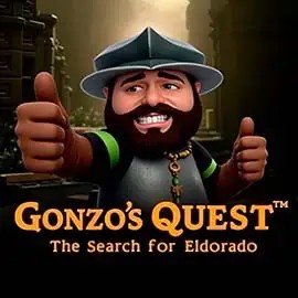 Logo of Gonzo's Quest from NetEnt at ShakeBet Casino
