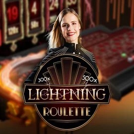 Lightning Roulette slot icon by Evolution, available at ShakeBet Casino