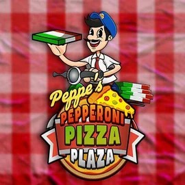 Peppe’s Pepperoni Pizza Plaza online game logo by Pragmatic Play on shakebett.com