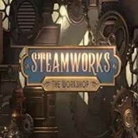 Steamworks The Workshop slot logo by Peter & Sons at ShakeBet Casino